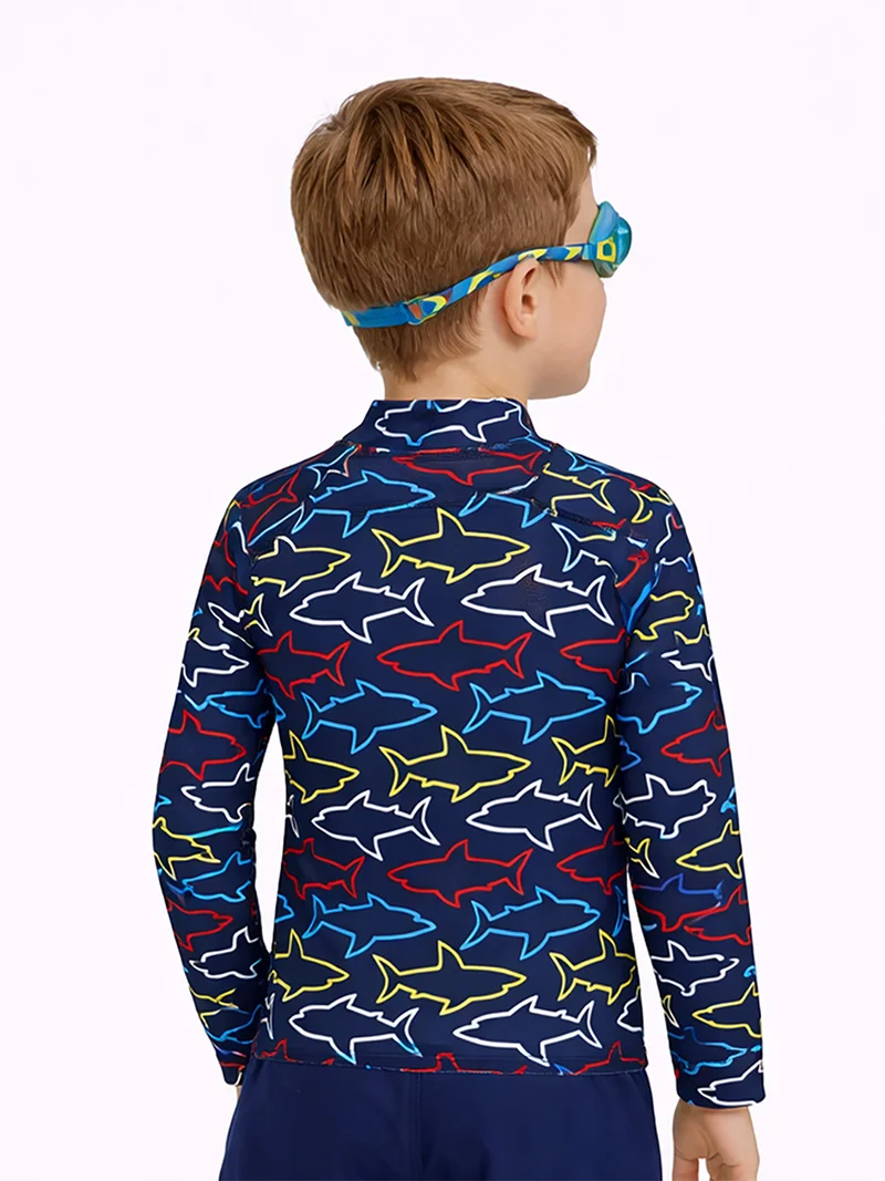 Denokids Boys Sunsafe Top UV Protection-Shark